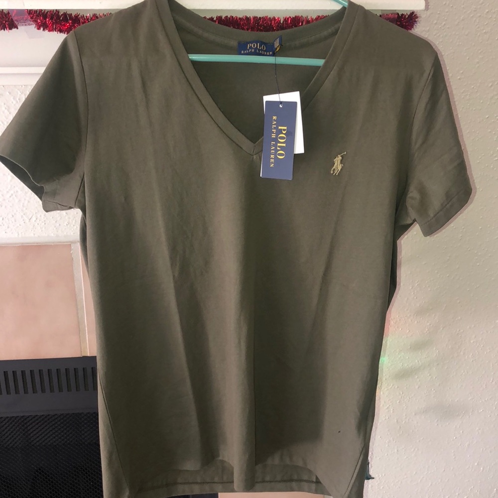 Polo t shirt - olive green